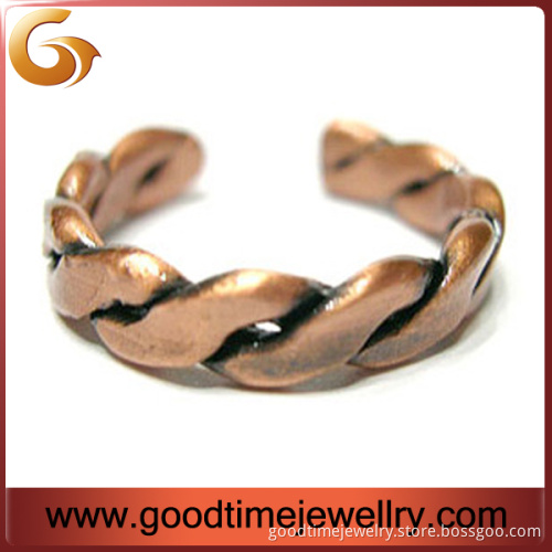 Unique Twist Copper Ring